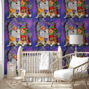 Papel Pintado Navidades de Happy Couple Gnome