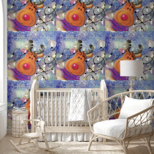 Papel Pintado Navidades de renos felices