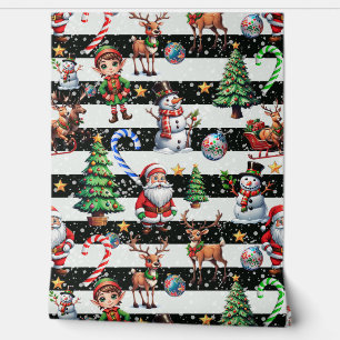 Papel Pintado Navidades decorativos Stripes Wall