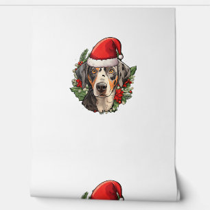 Papel Pintado Navidades divertidos Catahoula Leopard Dog