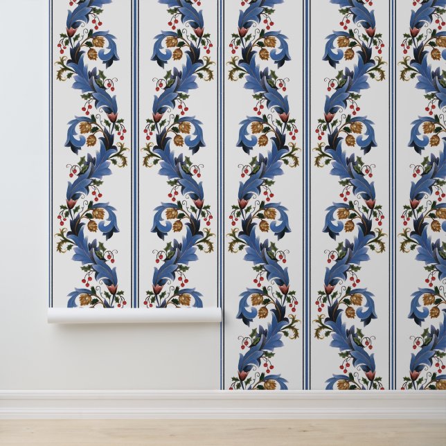 Papel Pintado Navidades elegantes florecen en vacaciones (Solicitud)