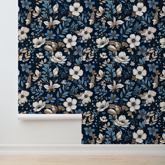 Papel Pintado Navidades festivos Flor de invierno (Solicitud)