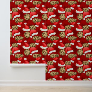 Papel Pintado Navidades festivos galletas de leche con azulejos