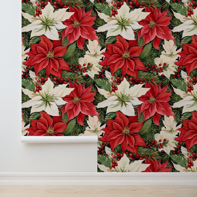 Papel Pintado Navidades Flores (Solicitud)