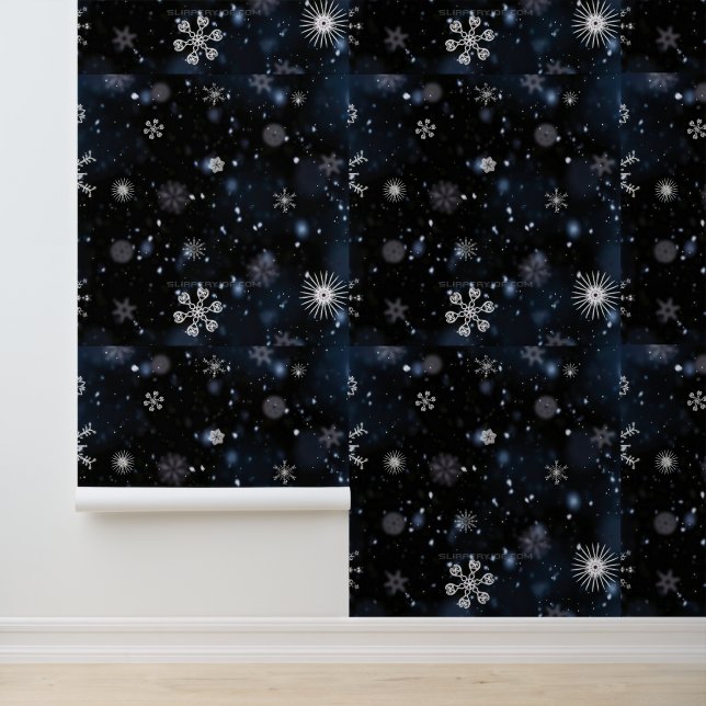 Papel Pintado Navidades SlipperyJoe cayendo varios tamaños de fo (Solicitud)