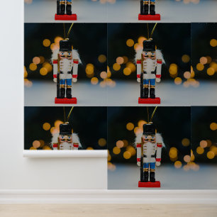 Papel Pintado Navidades SlipperyOrnamento figurio nutcracker de