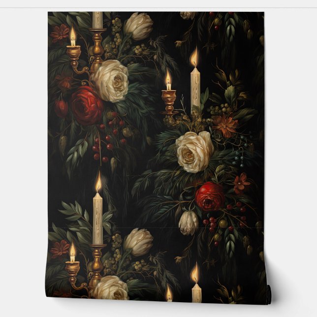 Papel Pintado Navidades Sombreados Ballet Botánico (Desenrollar)