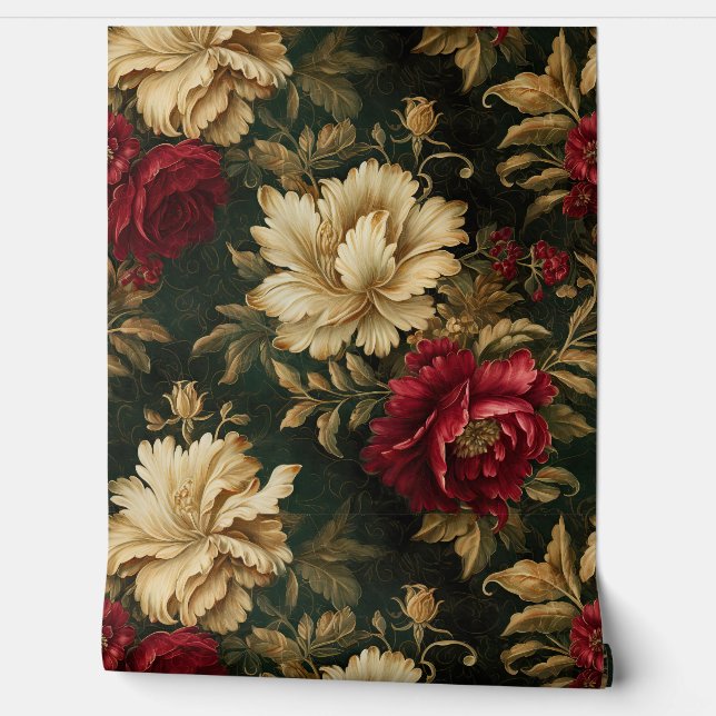 Papel Pintado Navidades Sombreados Ballet Botánico (Desenrollar)