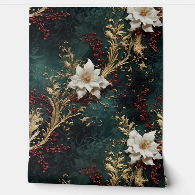 Papel Pintado Navidades Sombreados Ballet Botánico (Desenrollar)