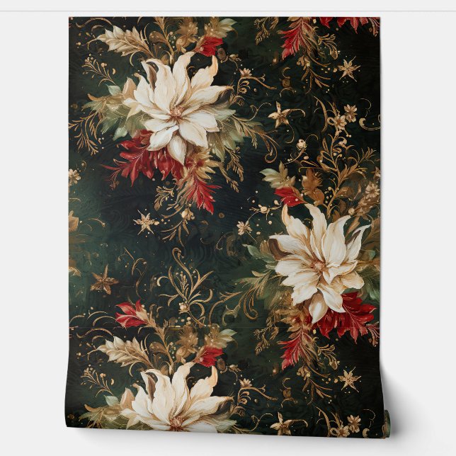 Papel Pintado Navidades Sombreados Ballet Botánico (Desenrollar)