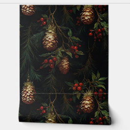 Papel Pintado Navidades Sombreados Ballet Botánico