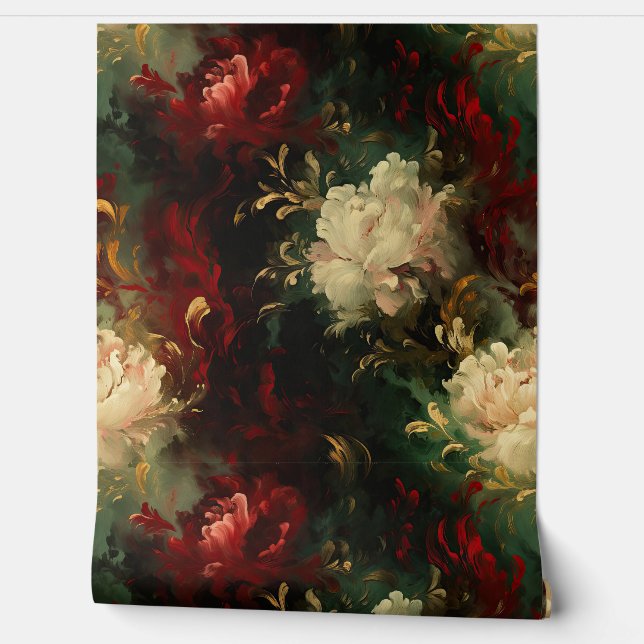 Papel Pintado Navidades Sombreados Ballet Botánico (Desenrollar)