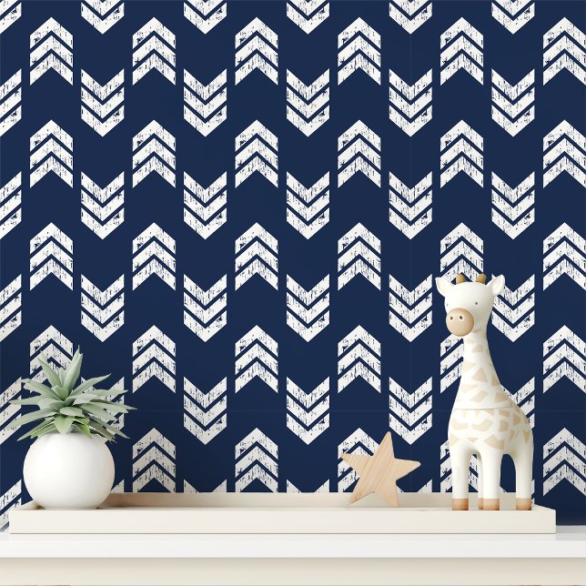 Papel Pintado Navy Chevron Arrow (Subido por el creador)