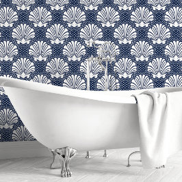 Papel Pintado Navy & White Seashell