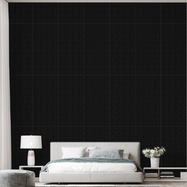 Papel pintado negro dramático (Dormitorio)