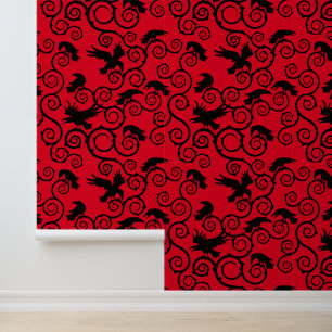 Papel Pintado Negro gótico en la casa gótica victoriana de Red R