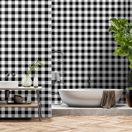 Papel Pintado Negro Y Blanco Tapado De Búfalo Amplio De Tres Pul