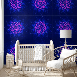 Papel Pintado Neon Rosette Glow