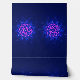 Papel Pintado Neon Rosette Glow