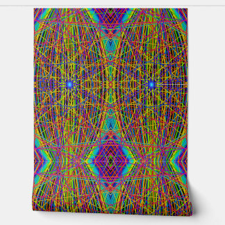 Papel Pintado Neon Web Fractal