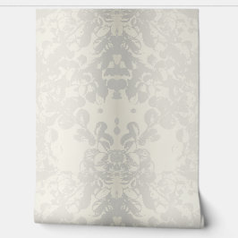 Papel Pintado Neutral Gray Beige Floral Seamless Wallpaper 
