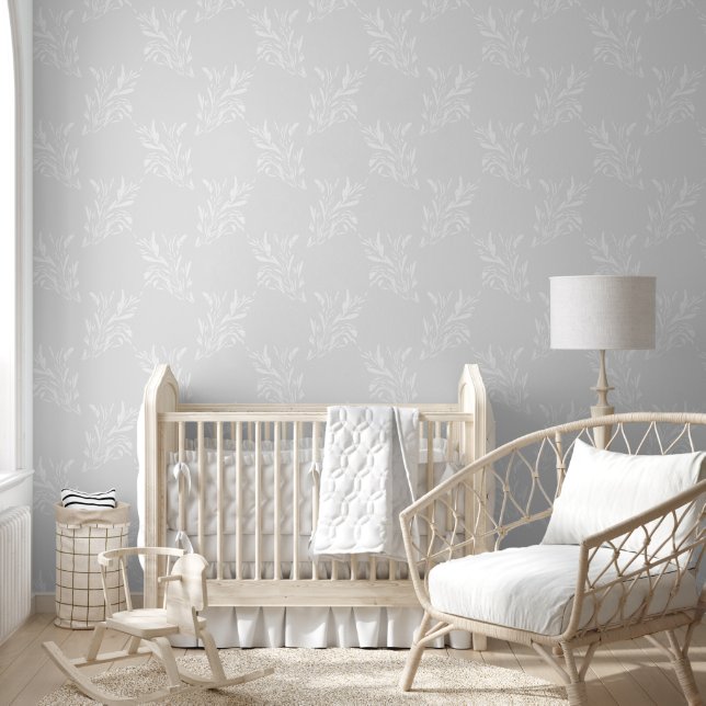 Papel Pintado Neutral Trellis Patrón botánico (Niños)