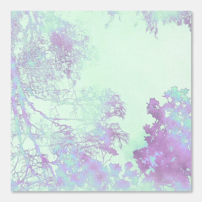 Papel Pintado Niebla de hoja ancha de lavanda (Anverso)