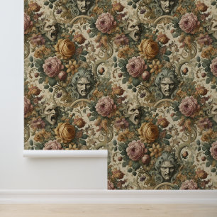 Papel Pintado Niebla del cerebro - Floral gótica