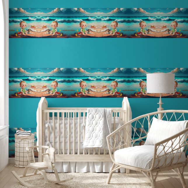 Papel Pintado Niño en la playa (Niños)