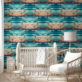 Papel Pintado Niño en la playa