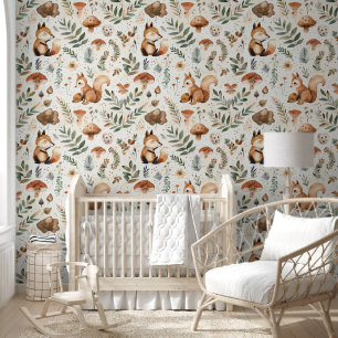 Papel Pintado Niños animales de Woodland