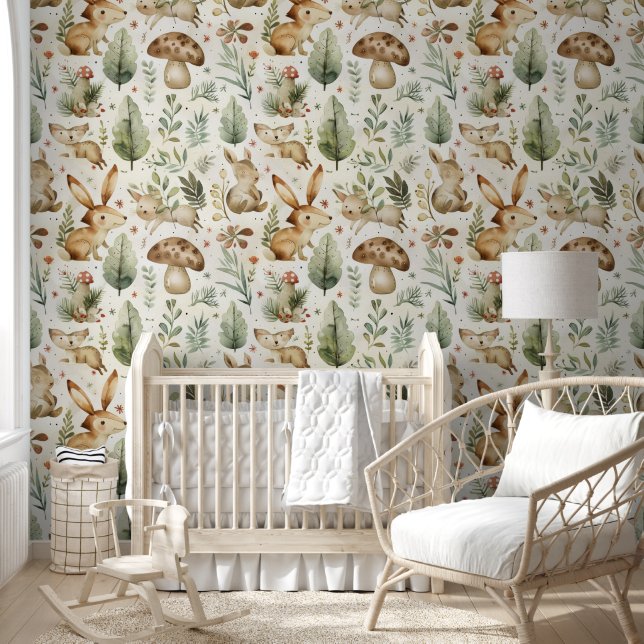 Papel Pintado Niños animales de Woodland (Niños)