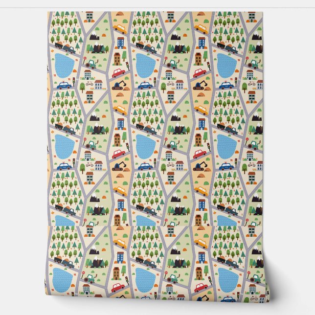 Papel Pintado Niños de las calles ocupadas (Desenrollar)