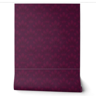 Papel Pintado Noble borgoña en estilo art déco.