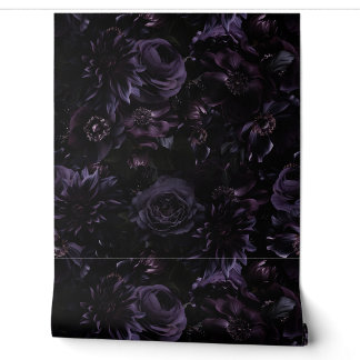 Papel Pintado Noche negra morada morada morada morada de persona