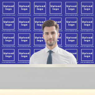 Papel Pintado Nombre comercial y logotipo en azul