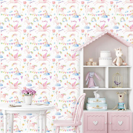 Papel Pintado Nombre de Chica personalizado del arcoiris de unic