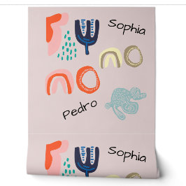 Papel Pintado Nombre Personalizado Boho