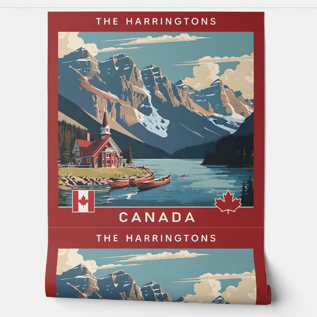 Papel Pintado Nombre personalizado Canadá (Desenrollar)