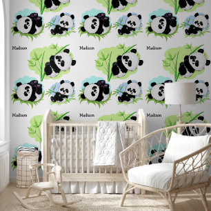 Papel Pintado Nombre personalizado de Cute Panda