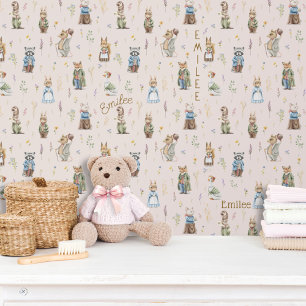 Papel Pintado Nombre personalizado de los animales de Woodland C
