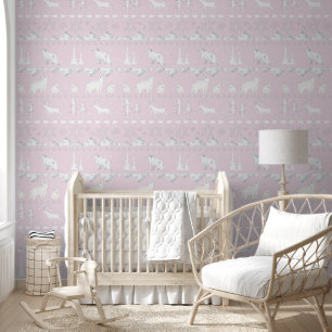 Papel Pintado Nórdico Sweater Animales de Invierno Habitación pa