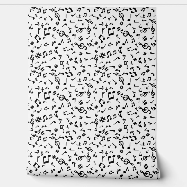 Papel Pintado Notas Musicales (Desenrollar)