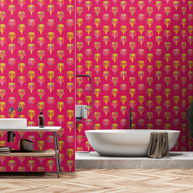 Papel Pintado Nouveau Riche Blooms Magenta (Baño)