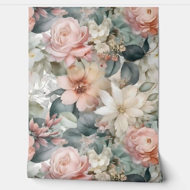 Papel Pintado Novia Sonrojada Ballet Botánico (Desenrollar)