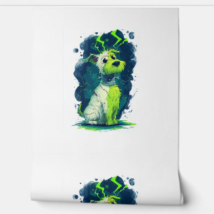 Papel Pintado Novja Newfie - Perro grande y furtivo