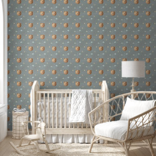 Papel Pintado Nubes de Osito de Peluche Lindo Arcoíris Nursery S