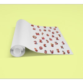 Papel Pintado Números de las letras de las letras de las letras 
