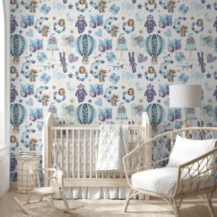 Papel Pintado Nursera Blue Baby Boy