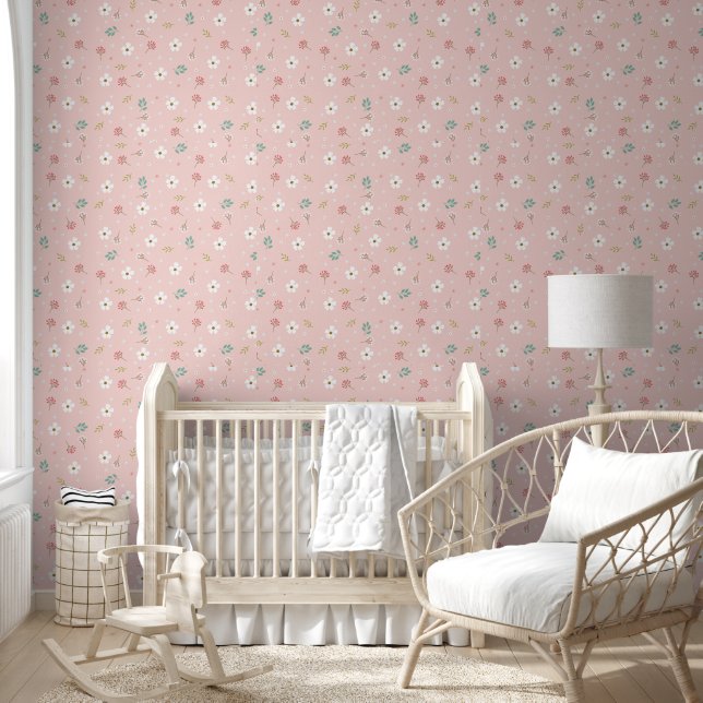 Papel Pintado Nursera Floral Bebé (Niños)